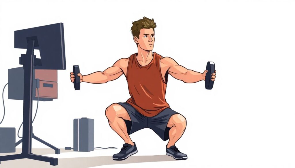 Treino híbrido: combinando condicionamento físico tradicional e rotinas de gamers profissionais - иллюстрация