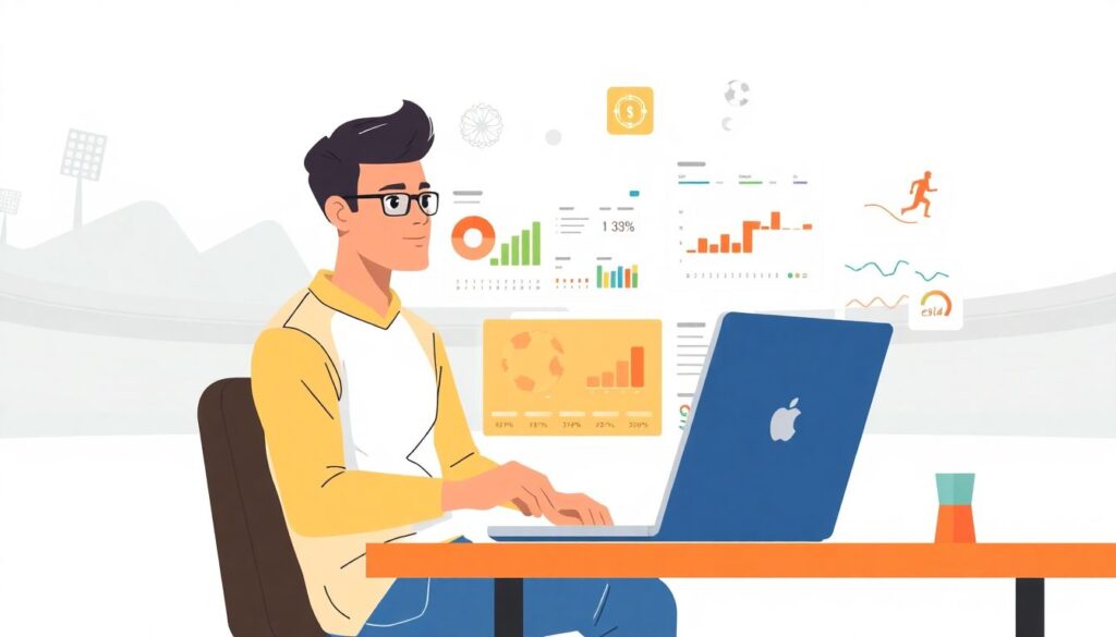 Uso de inteligência artificial na detecção de talentos e na negociação de transferências - иллюстрация