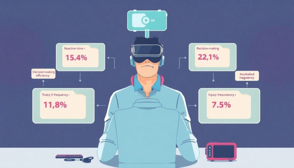 Realidade virtual e aumentada no esporte: do treinamento imersivo às experiências para fãs - иллюстрация