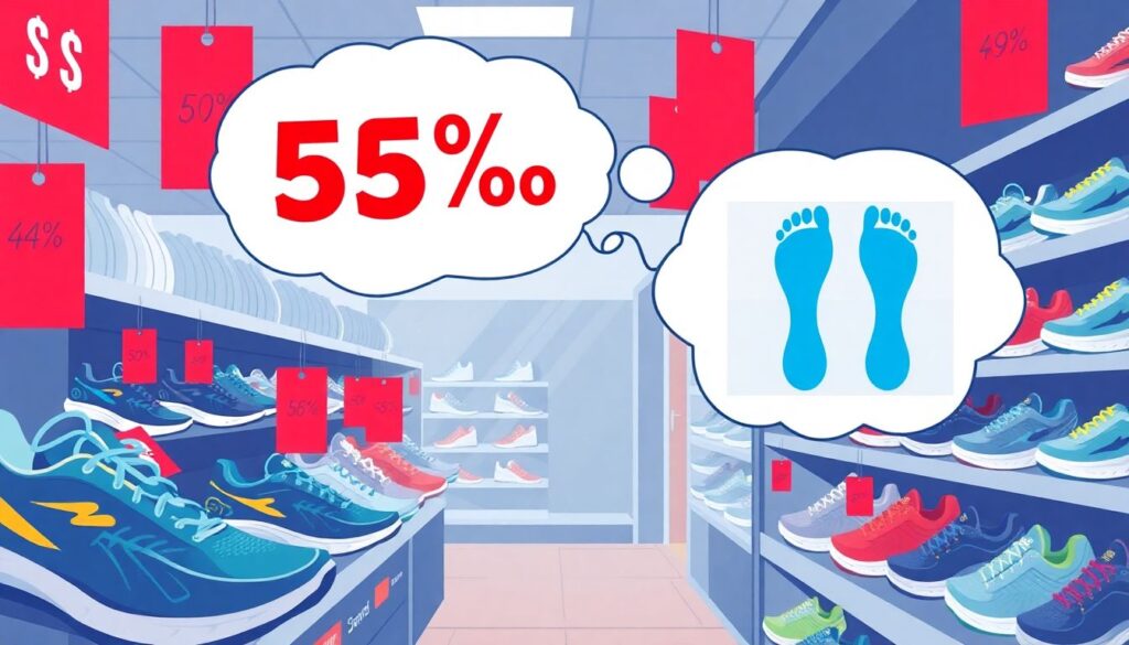 Como as promoções de produtos esportivos online impactam o consumo de artigos de performance - иллюстрация