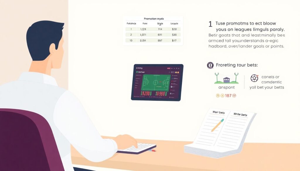 Guia completo das melhores promoções esportivas online para apostadores iniciantes - иллюстрация