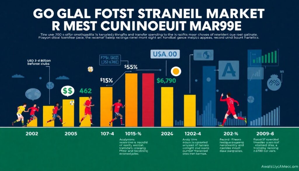 Tendências futuras no mercado de transferências e promoções esportivas em um mundo cada vez mais digital - иллюстрация