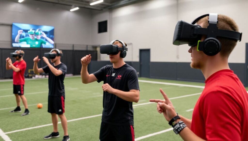 Como a realidade virtual e aumentada estão transformando o treinamento esportivo - иллюстрация