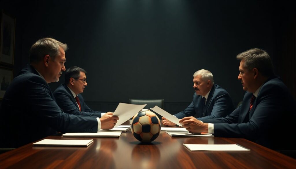 Os bastidores do mercado de transferências: como agentes e empresários influenciam o futuro dos atletas - иллюстрация