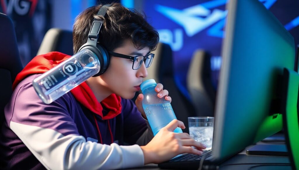 Rotina de saúde e fitness dos pro players: alimentação, sono e treino para máximo desempenho - иллюстрация