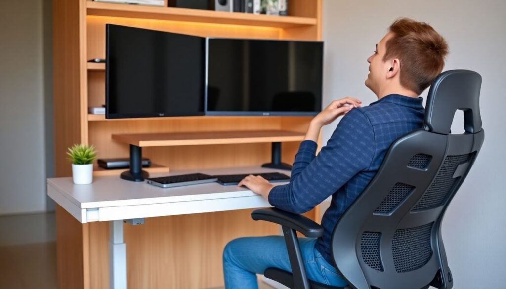 Como montar um setup gamer saudável: ergonomia, iluminação e pausas ativas - иллюстрация