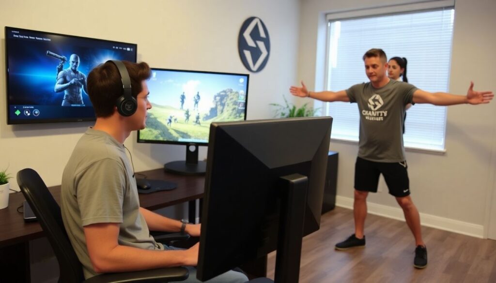 Diferenças entre o preparo físico de atletas tradicionais e pro players de E-Sports - иллюстрация