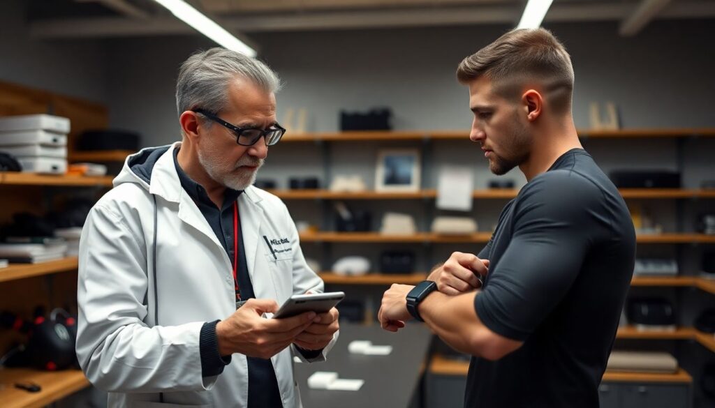 O impacto da tecnologia vestível na performance e prevenção de lesões de atletas - иллюстрация