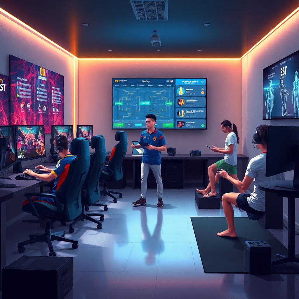 Health and fitness in intense esports championship seasons