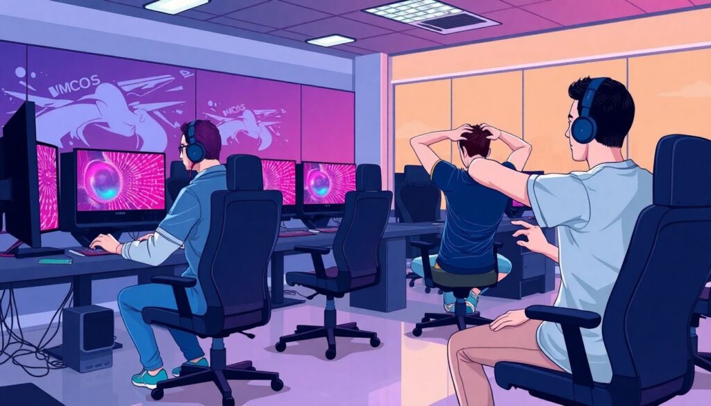 Rotina de treino de um atleta de alto rendimento: diferenças entre esportes tradicionais e E-Sports - иллюстрация