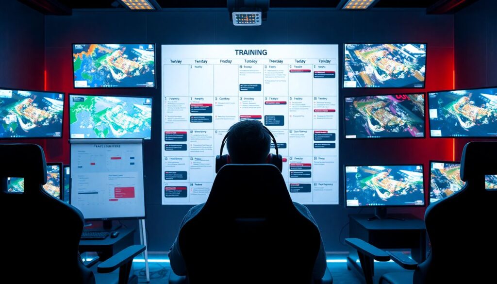 Como montar uma rotina de saúde e fitness para gamers profissionais de E-Sports - иллюстрация