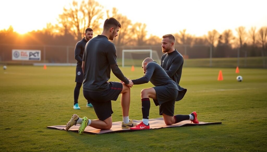 Lesões mais comuns no futebol e como preveni-las com exercícios simples de fortalecimento - иллюстрация