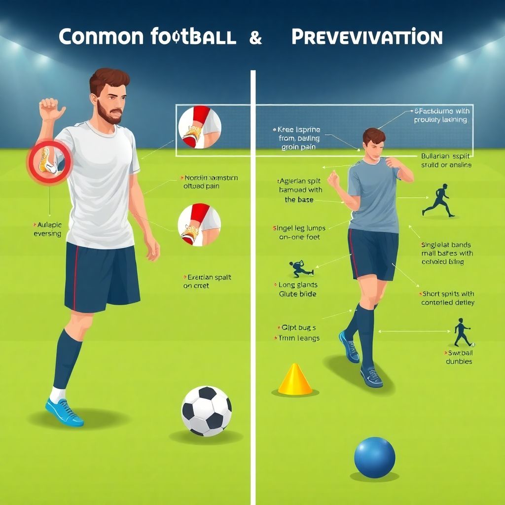 Common football injuries and how to prevent them with simple strength exercises