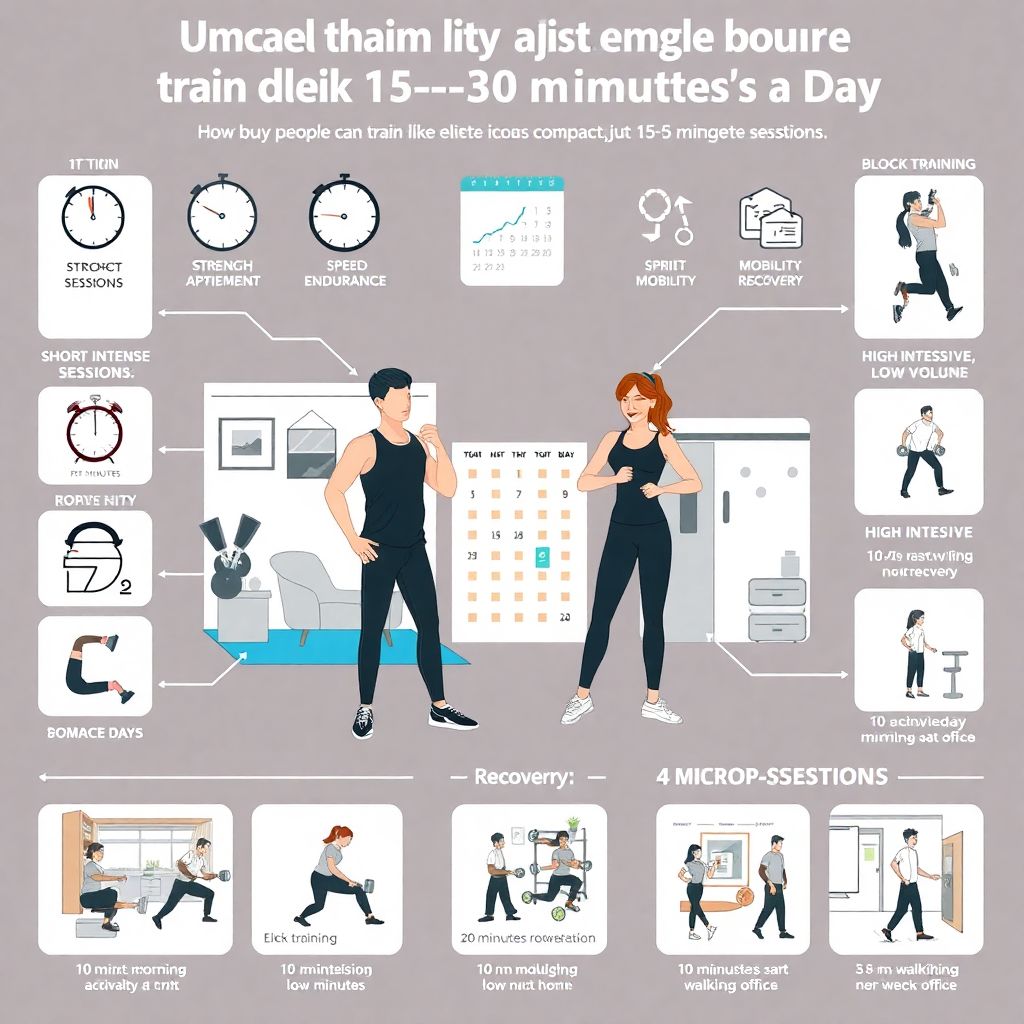 Elite athlete inspired workout routine for busy people with little time