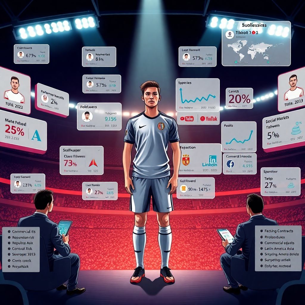 How social media shapes the market value of professional football players