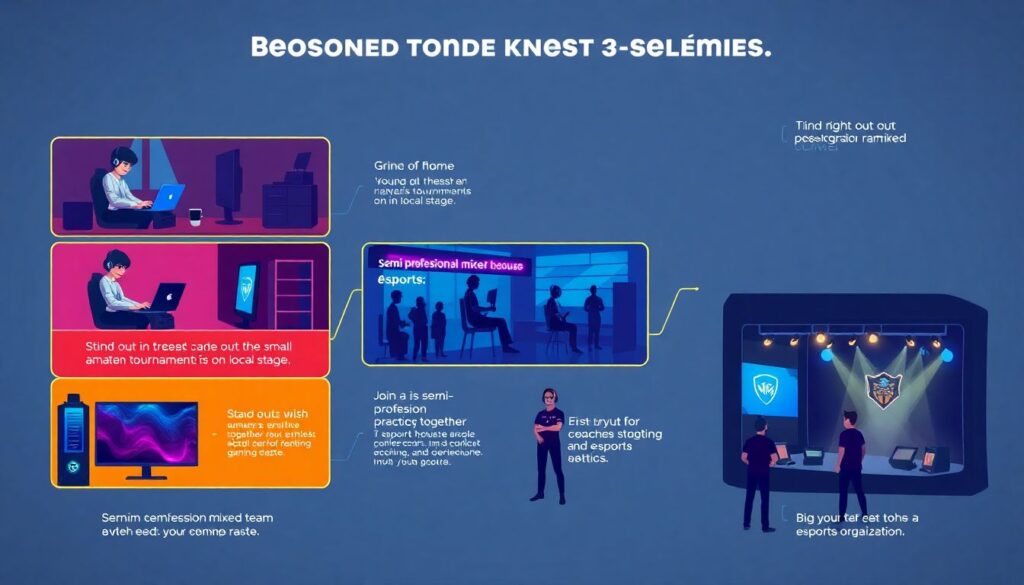 E-Sports como carreira: caminhos, obstáculos e oportunidades no cenário competitivo atual - иллюстрация