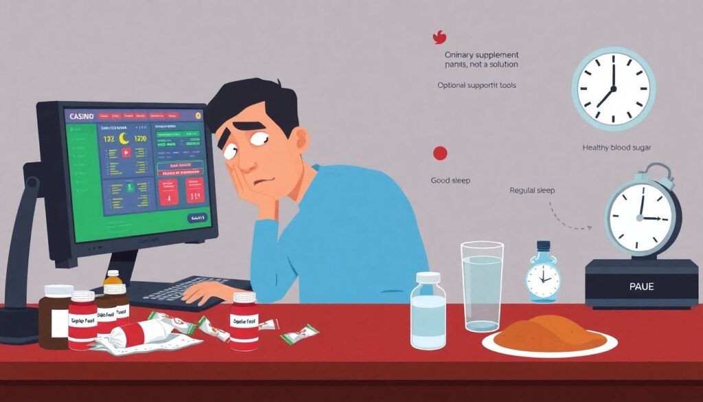 Nutrição esportiva básica para gamers e apostadores que passam horas em frente à tela - иллюстрация