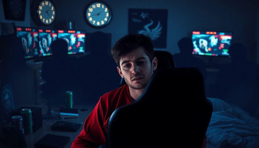 Rotina de treino de um atleta de E-Sports: ergonomia, alongamento, sono e nutrição - иллюстрация