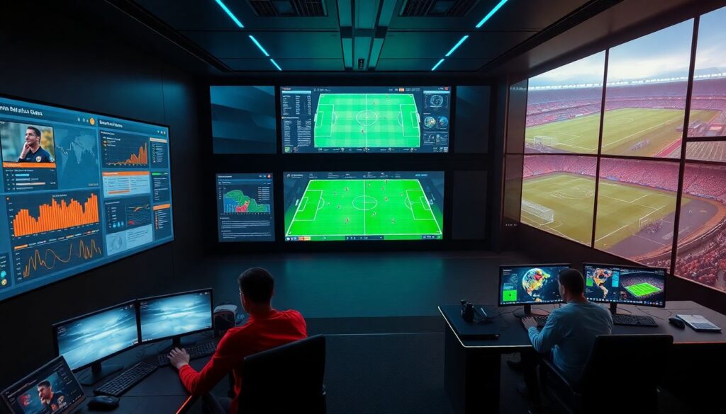 Tecnologia esportiva aplicada às transferências: como dados e inteligência artificial estão mudando o valor dos jogadores - иллюстрация