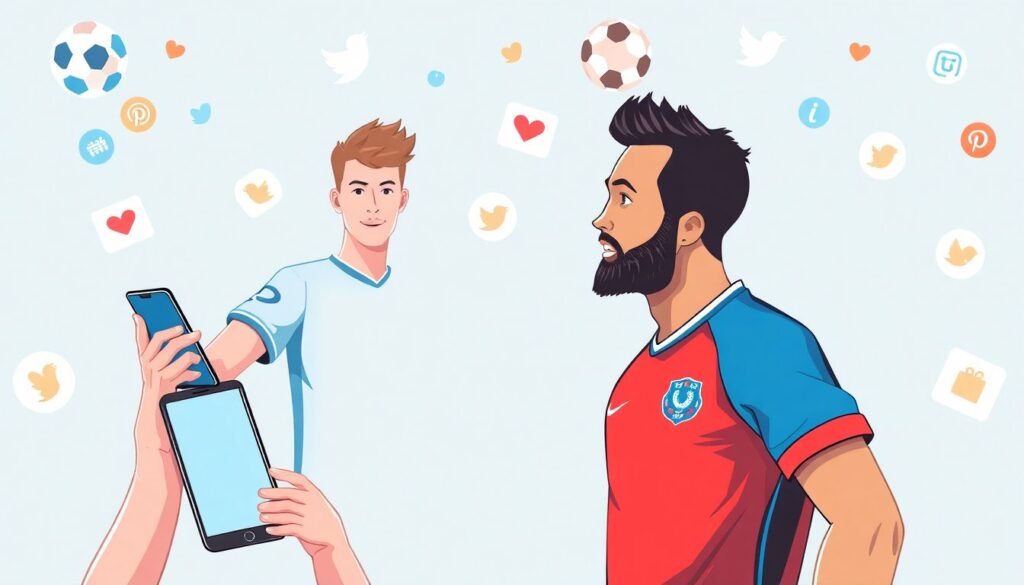 Estratégias de clubes para valorizar jogadores antes da venda: performance, marketing e presença digital - иллюстрация