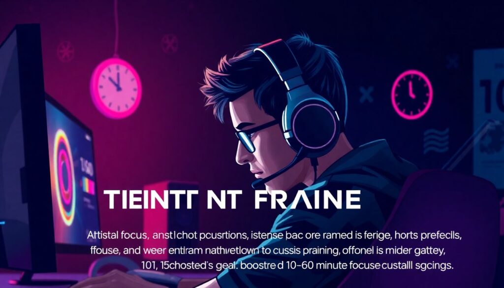 Treino de alto desempenho para gamers profissionais: como manter foco, reflexos e saúde mental - иллюстрация