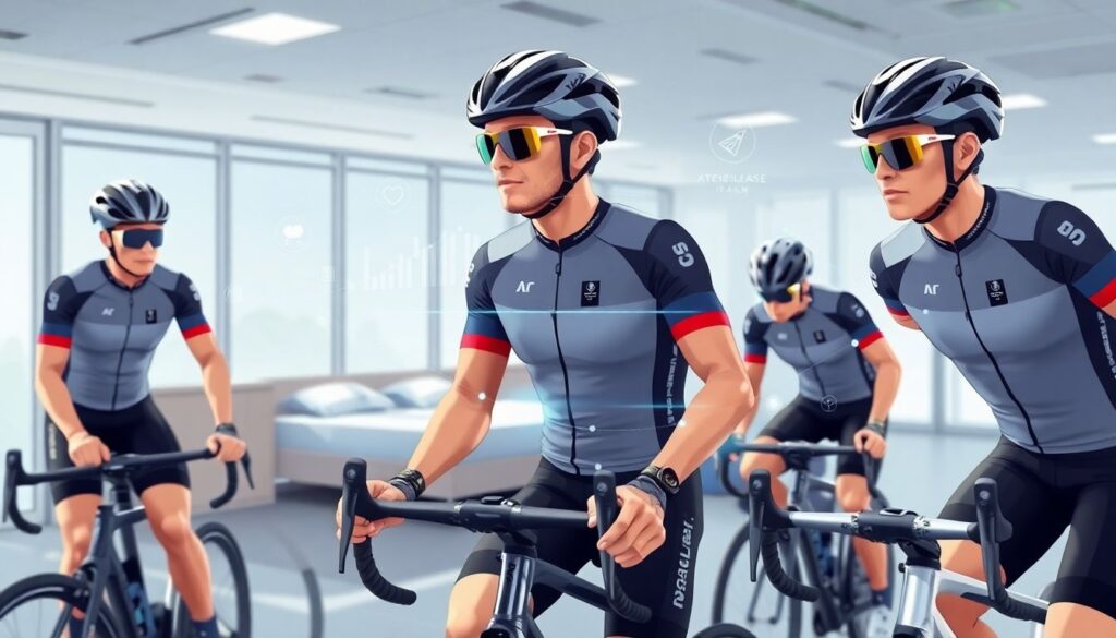 Tecnologia esportiva vestível: relógios, sensores e smartbands que estão mudando a preparação de atletas - иллюстрация