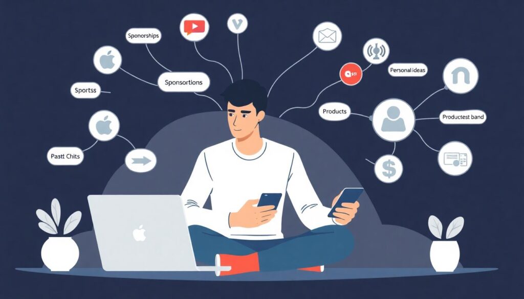 A influência das redes sociais no valor de mercado de atletas e jogadores de E-Sports - иллюстрация