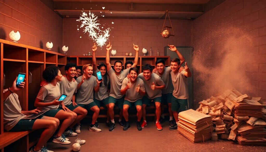 Promoções esportivas criativas: casos de sucesso que viralizaram nas redes sociais - иллюстрация