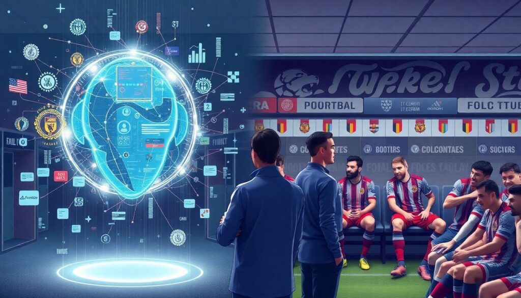 Inteligência artificial no esporte: scouts digitais, análise de dados e previsão de transferências - иллюстрация