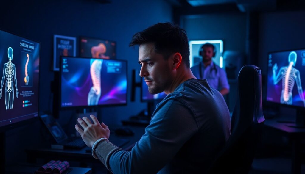 Lesões em E-Sports: problemas posturais, visão e como a tecnologia ajuda na prevenção - иллюстрация