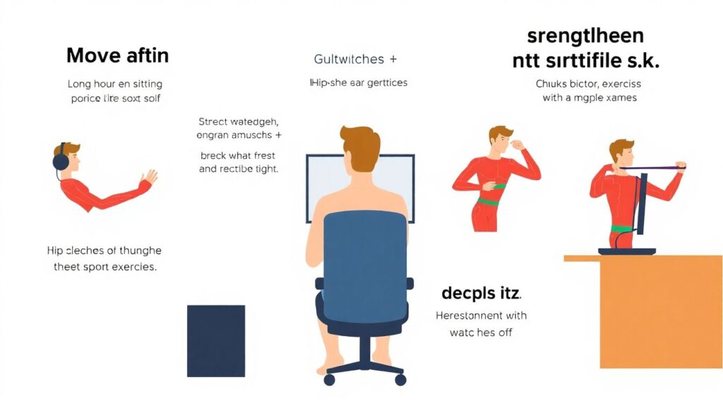 Fitness para gamers: rotinas rápidas de treino para quem passa horas em frente às telas - иллюстрация