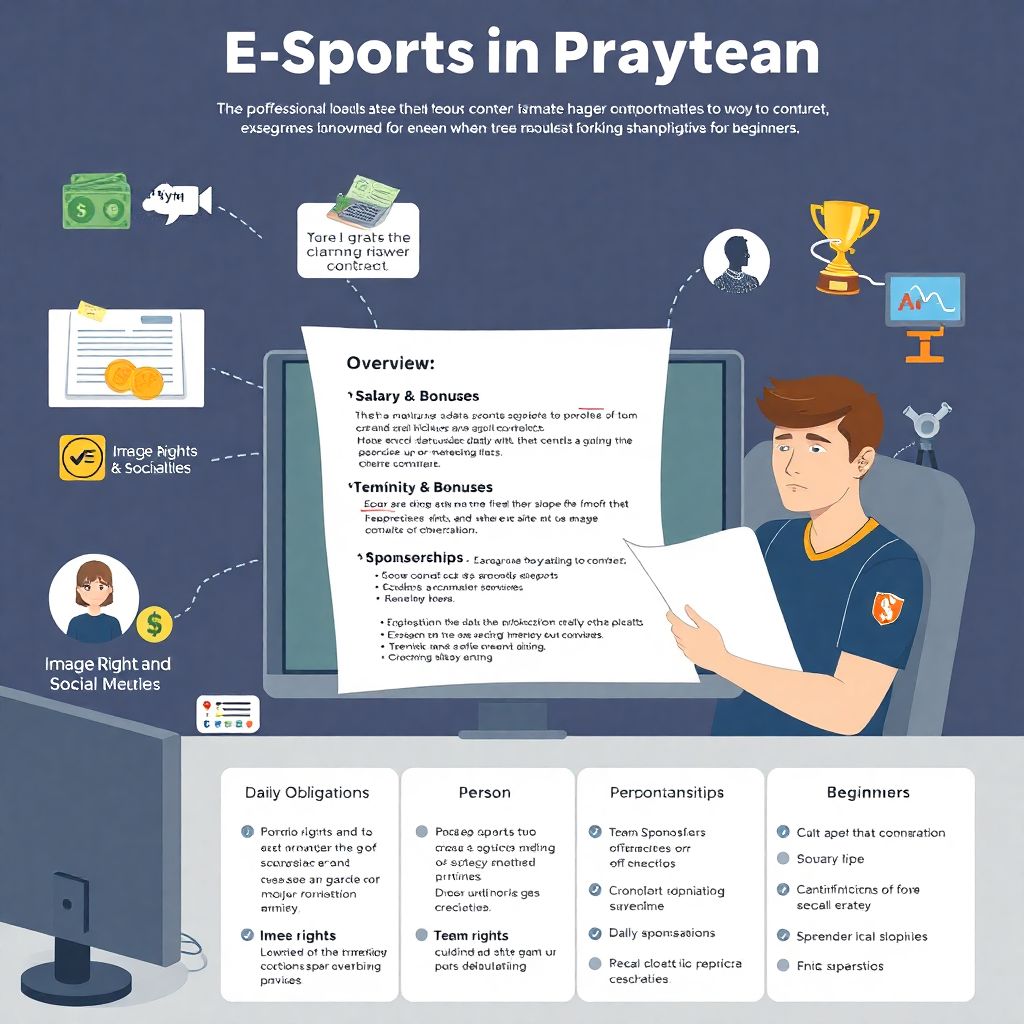 How e-sports player contracts shape salaries, sponsorships, image rights and exits