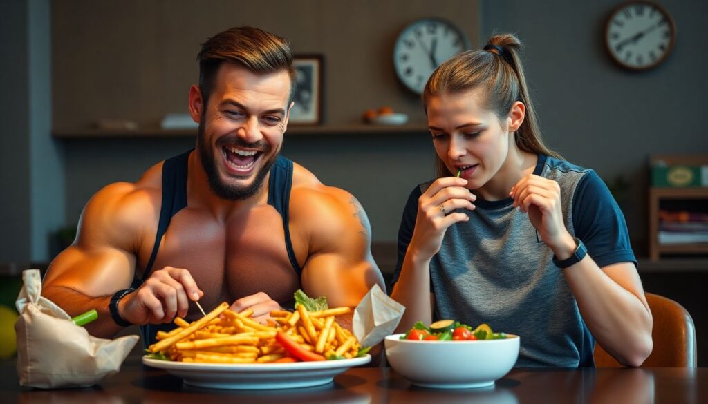 Nutrição e performance: o que atletas digitais e tradicionais têm em comum na dieta de alto nível - иллюстрация