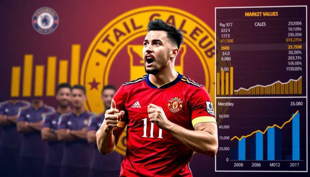 A influência das redes sociais no valor de mercado e nas transferências de atletas e pro-players - иллюстрация