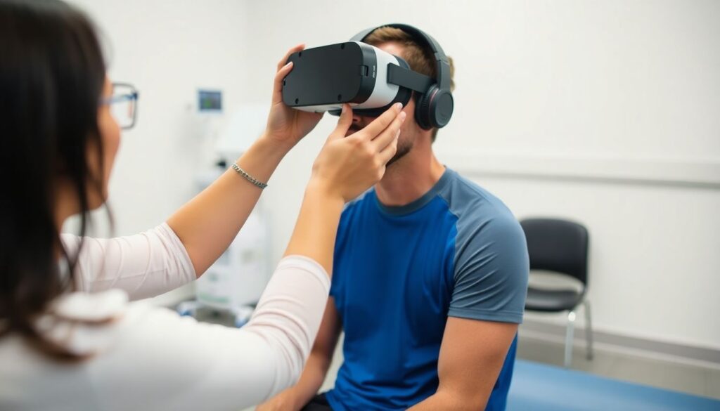 Impacto da realidade virtual e aumentada no treinamento esportivo moderno - иллюстрация