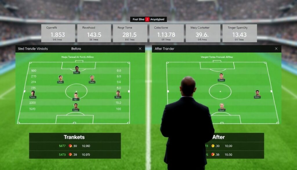 Impacto das grandes janelas de transferências na performance dos clubes durante a temporada - иллюстрация