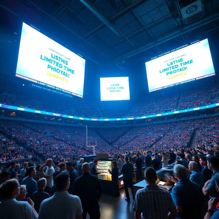 Flash promotions in sports events and strategies to make the most of every offer