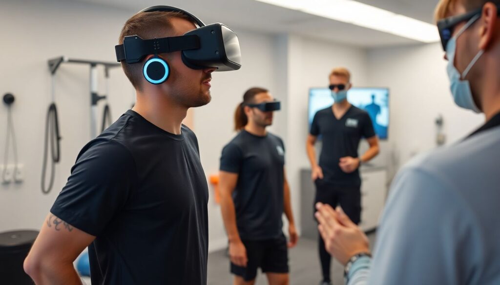 Realidade virtual e aumentada no treinamento e na reabilitação de atletas - иллюстрация