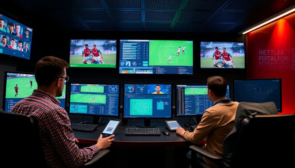 Tendências futuras do mercado de transferências e o papel da tecnologia esportiva - иллюстрация