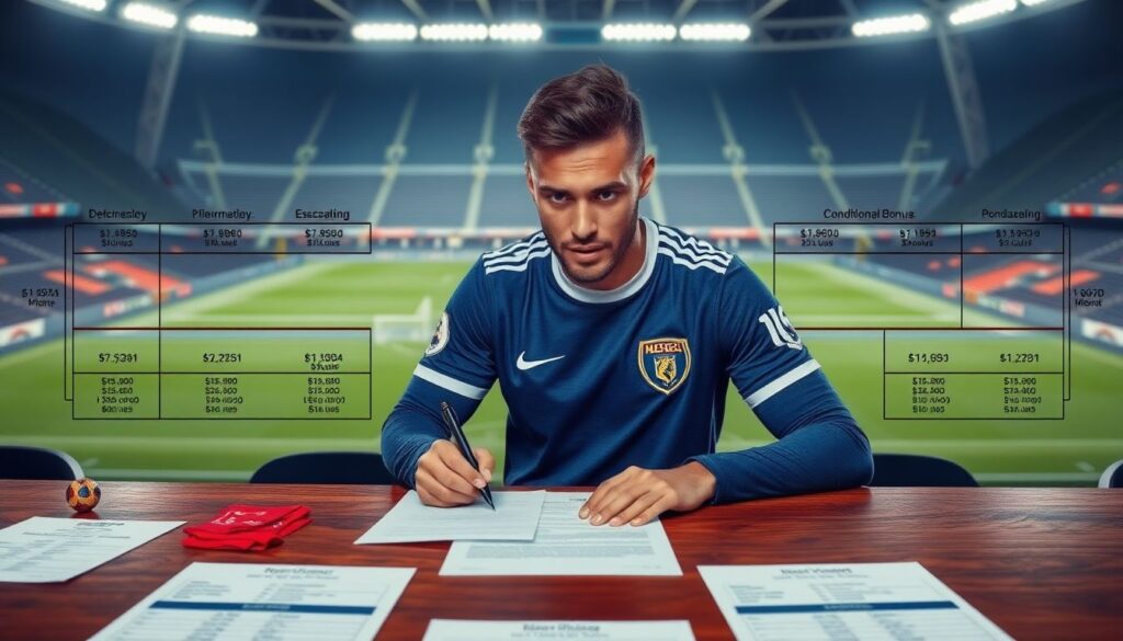 Como funcionam as cláusulas de rescisão e bônus em contratos de jogadores de elite - иллюстрация