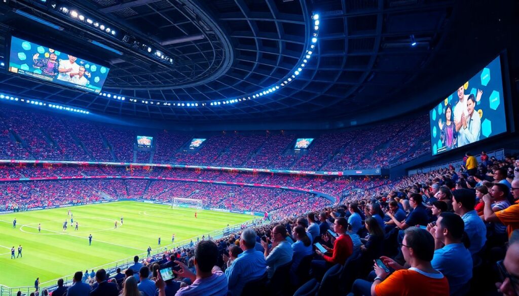 Tecnologia esportiva nos estádios inteligentes: experiência do torcedor e novas fontes de receita - иллюстрация
